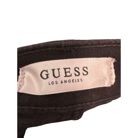 Guess 1981 Skinny Jeans Roxbury Rinse Wash Size 30 RG Black Denim New With Tags - Picture 2 of 9